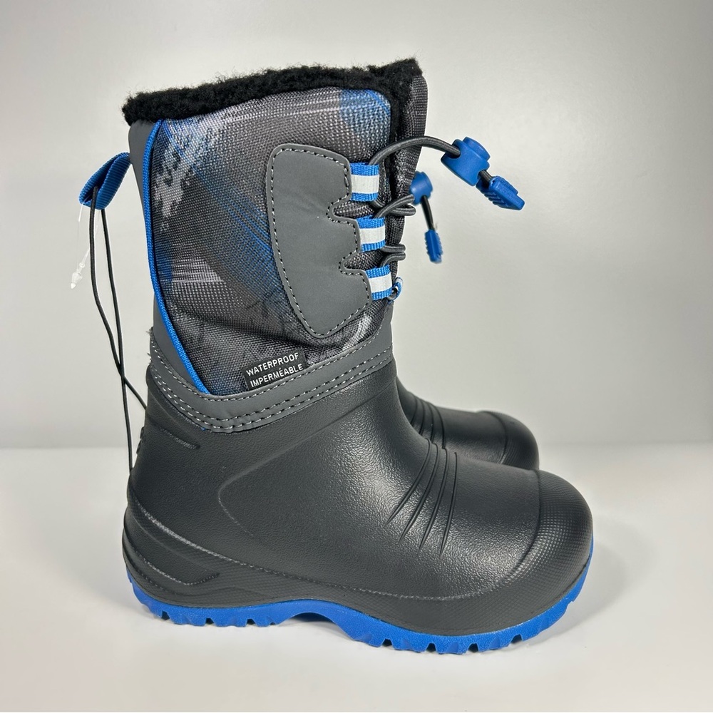 NEW XMTN Waterproof Kids Junior Youth Winter Boots Reflective Trim ; Boy’s Sz 10